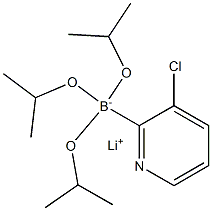Lithium (3-chloropyridin-2-yl)triisopropoxyborate Structure