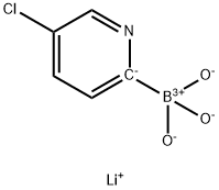 Lithium (5-chloropyridin-2-yl)trihydroxyborate, 1393822-89-3, 结构式