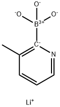 Lithium (3-methylpyridin-2-yl)trihydroxyborate 结构式