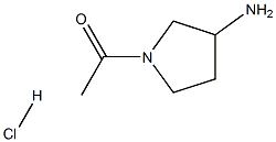 1-(3-AMinopyrrolidin-1-yl)ethanone hydrochloride Structure