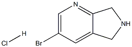 3-溴-6,7-二氢-5H-吡咯并[3,4-B]吡啶盐酸盐 结构式