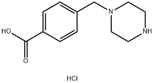 4-(piperazin-1-ylMethyl)benzoic acid hydrochloride Struktur