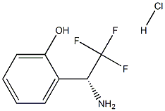 (R)-2-(1-氨基-2,2,2-三氟乙基)苯酚盐酸盐 结构式