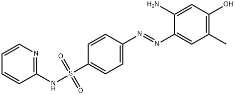 (E)-4-((2-AMINO-4-HYDROXY-5-METHYLPHENYL)DIAZENYL)-N-(PYRIDIN-2-YL)BENZENESULFONAMIDE 结构式