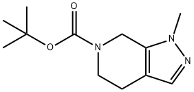 tert-Butyl 1-Methyl-4,5-dihydro-1H-pyrazolo[3,4-c]pyridine-6(7H)-carboxylate 化学構造式