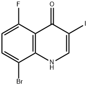 8-BroMo-5-fluoro-3-iodoquinolin-4(1H)-one Structure