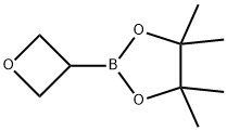 4,4,5,5-四甲基-2-(氧杂环丁烷-3-基)-1,3,2-二氧杂硼杂环戊烷 结构式