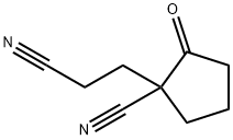 1-(2-氰基乙基)-2-氧代环戊烷甲腈, 139624-41-2, 结构式