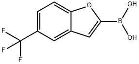 5-trifluoroMethylbenzofuran-2-boronic acid Struktur