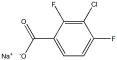 3-氯-2,4-二氟苯甲酸钠,1396762-34-7,结构式