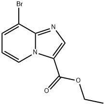8-BroMo-iMidazo[1,2-a]pyridine-3-carboxylic acid ethyl ester Structure