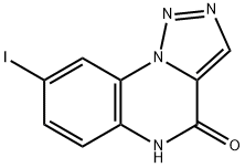 8-iodo-[1,2,3]triazolo[1,5-a]quinoxalin-4(5H)-one 化学構造式