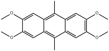 9,10-二甲氧-2,3,6,7-四甲氧基蒽 结构式