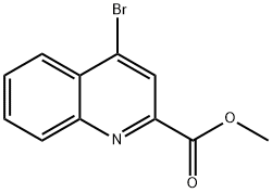 2-Quinolinecarboxylic acid, 4-broMo-, Methyl ester 97% Structure