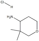 3,3-DiMethyltetrahydro-2H-pyran-4-aMine hydrochloride Struktur