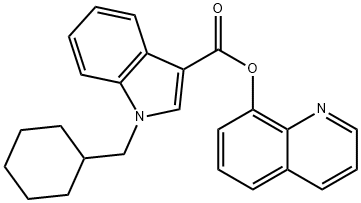 1-(シクロヘキシルメチル)-1H-インドール-3-カルボン酸8-キノリル 化学構造式