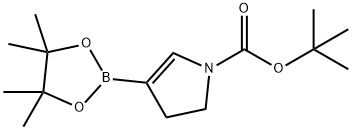 1-BOC-2,3-ジヒドロピロール-4-ボロン酸, ピナコールエステル 化学構造式