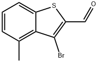 3-BroMo-4-Methylbenzo[b]thiophene-2-carbaldehyde Structure