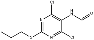 N-(4,6-dichloro-2-(propylthio)pyriMidin-5-yl)forMaMide Structure