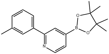 4-(4,4,5,5-tetraMethyl-1,3,2-dioxaborolan-2-yl)-2-M-tolylpyridine 结构式