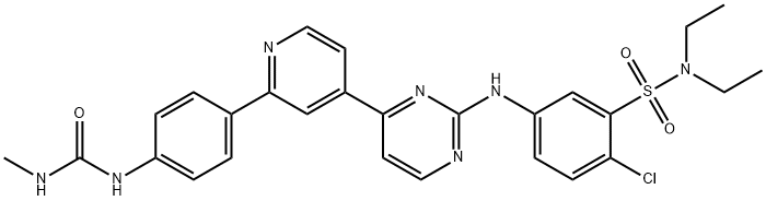 2-Chloro-N,N-diethyl-5-[[4-[2-[4-[[(MethylaMino)carbonyl]aMino]phenyl]-4-pyridinyl]-2-pyriMidinyl]aMino]benzenesulfonaMide|嘧啶杂质1