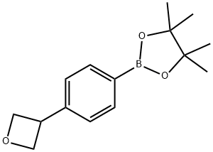 4,4,5,5-tetraMethyl-2-(4-(oxetan-3-yl)phenyl)-1,3,2-dioxaborolane, 1402565-88-1, 结构式