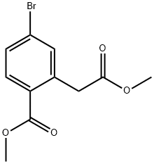 Methyl 4-broMo-2-(2-Methoxy-2-oxoethyl)benzoate Structure