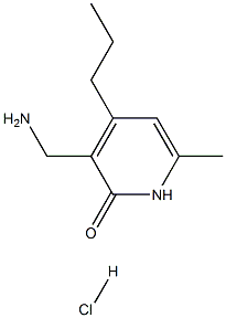 3-氨甲基-6-甲基-4-丙基-2-吡啶酮盐酸盐, 1403595-07-2, 结构式