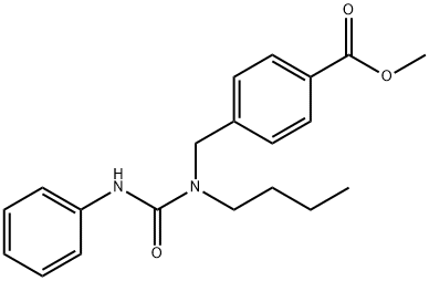 Methyl 4-((1-butyl-3-phenylureido)Methyl)benzoate, 1403690-26-5, 结构式