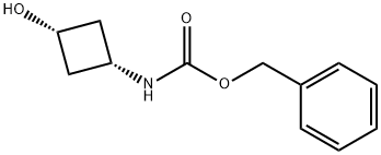 cis-Benzyl 3-hydroxycyclobutylcarbaMate Struktur