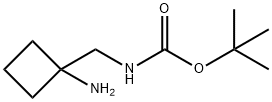 TERT-BUTYLN-[(1-AMINOCYCLOBUTYL)METHYL]CARBAMATE 结构式