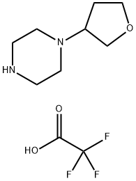1-(四氢呋喃-3-基)哌嗪双(2,2,2-三氟乙酸盐),1403767-15-6,结构式
