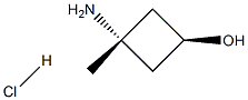 cis-3-AMino-3-Methylcyclobutanol hydrochloride Structure