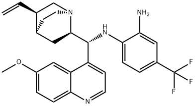 N-[(9R)-6'-Methoxycinchonan-9-yl]-4-(trifluoroMethyl)-1,2-BenzenediaMine Struktur