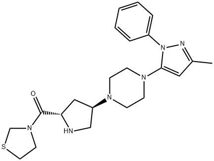 (2S,4R)-Teneligliptin Structure