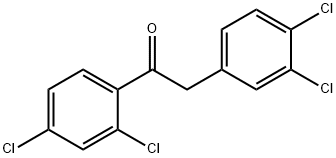 1-(2,4-dichlorophenyl)-2-(3,4-dichlorophenyl)ethanone Struktur