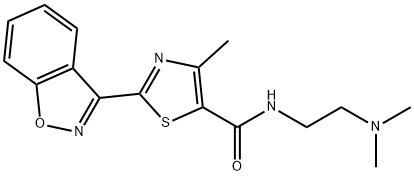 N-(2-(diMethylaMino)ethyl)-2-(benzo[d]isoxazol-3-yl)-4-Methylthiazole-5-carboxaMide Structure