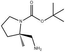 (2R)-1-Boc-2-Methylpyrrolidine-2-MethanaMine, 1407997-78-7, 结构式