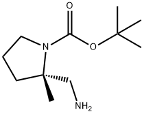 (2S)-1-Boc-2-Methylpyrrolidine-2-MethanaMine Structure