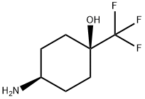 trans-4-AMino-1-(trifluoroMethyl)cyclohexanol,1408075-09-1,结构式