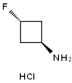 反式-3-氟环丁胺盐酸盐 结构式