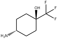 cis-4-AMino-1-(trifluoroMethyl)cyclohexanol Structure