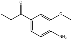 1-(4-Amino-3-methoxyphenyl)-1-propanone Struktur