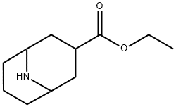 Ethyl 9-azabicyclo[3.3.1]nonane-3-carboxylate 化学構造式