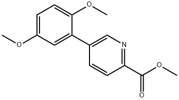 Methyl 5-(2,5-diMethoxyphenyl)pyridine-2-carboxylate Structure