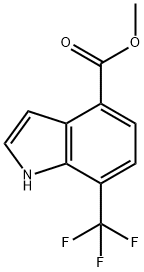 7-(三氟甲基)-1H-吲哚-4-羧酸甲酯, 1416438-70-4, 结构式