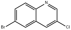 6-ブロモ-3-クロロキノリン 化学構造式