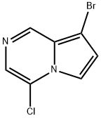 8-溴-4-氯吡咯并[1,2-A]吡嗪, 1416439-60-5, 结构式