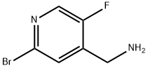 (2-溴-5-氟吡啶-4-基)甲胺 结构式