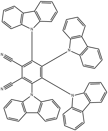 3,4,5,6-四(9-咔唑基)-邻苯二腈, 1416881-51-0, 结构式
